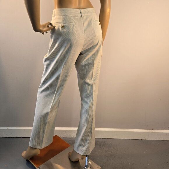 Etro Milano Pant Trousers Pin Stripe Straight Leg Made In Italy Womens Sz 44 IT - Picture 10 of 12
